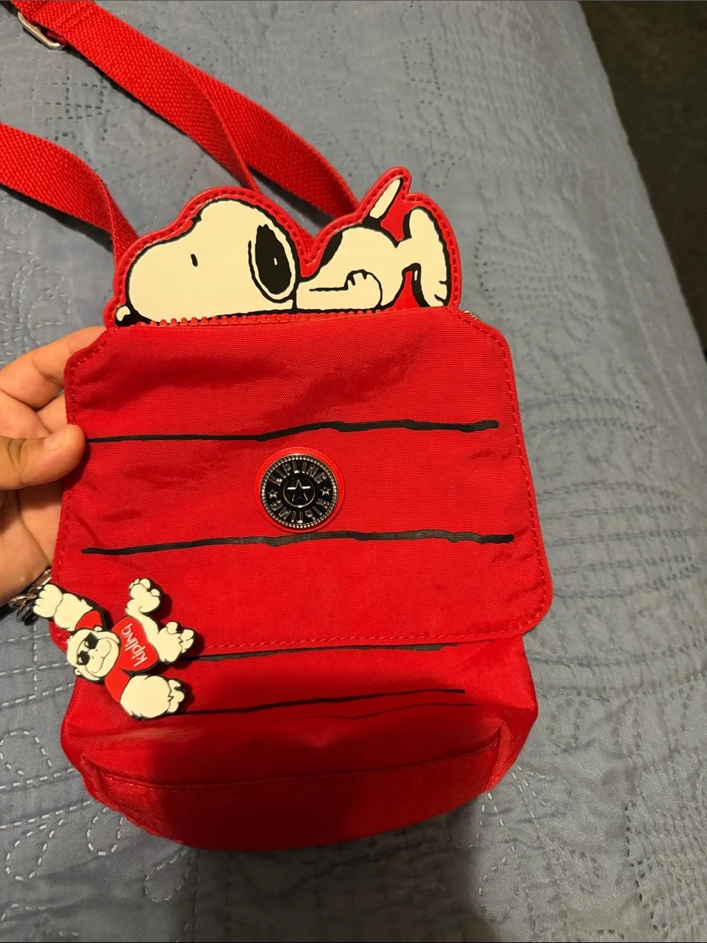 Kipling X Peanuts Crossbody Red House SNOOPY Bag Red House Red Roof HTF